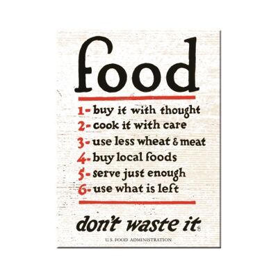 Aimant - Home & Country Food Don't Waste It