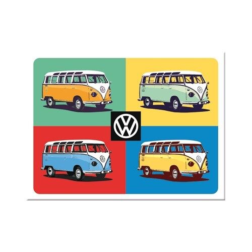 Imán-Volkswagen VW Bulli - Pop Art