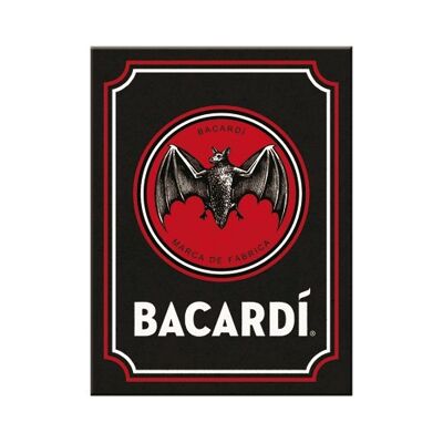 Magnet -Bacardi - Logo Black