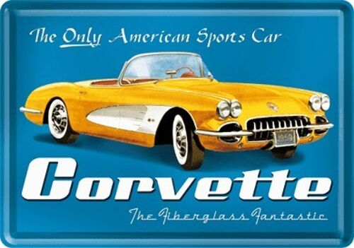 Postal- Corvette Yellow