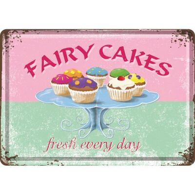 Postkarte - Home & Country Fairy Cakes - Jeden Tag frisch