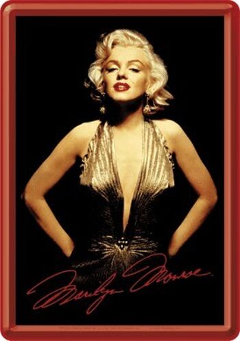 Carte Postale - Marilyn - Or