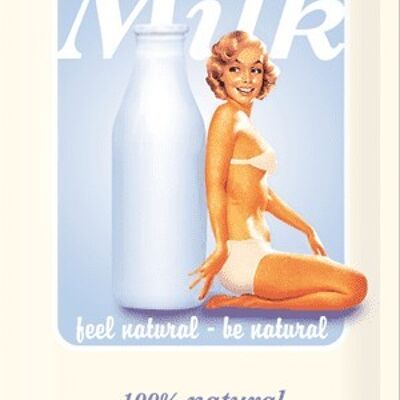 Metal plate-Pin up - Milk 2