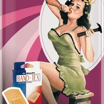 Placa de metal - Pin Up - Hammer