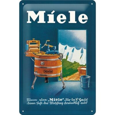 Metal plate -Traditional Brands Miele - Waschbottich