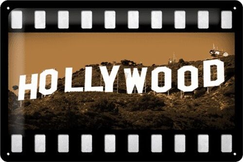 Placa de metal - Hollywood - Hollywood Hills