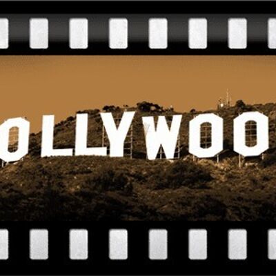 Placa de metal - Hollywood - Hollywood Hills