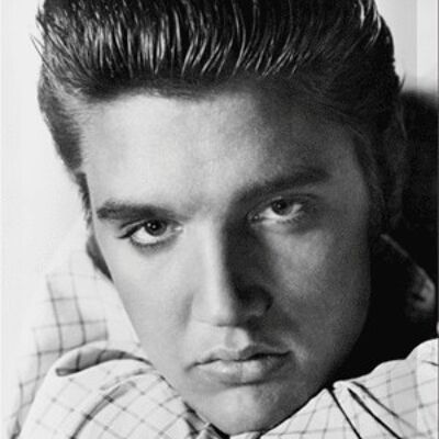 Metal plate- Elvis - Portrait