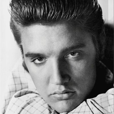 Placa de metal- Elvis - Portrait