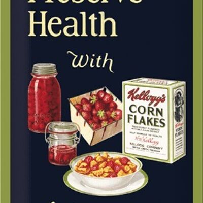 Metallplakette – Kellogg's Preserve Health