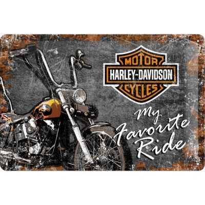 Piastra di metallo - Giro preferito di Harley-Davidson