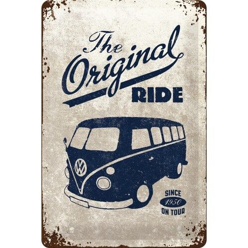 Placa de metal-Volkswagen VW Bulli - The Original Ride