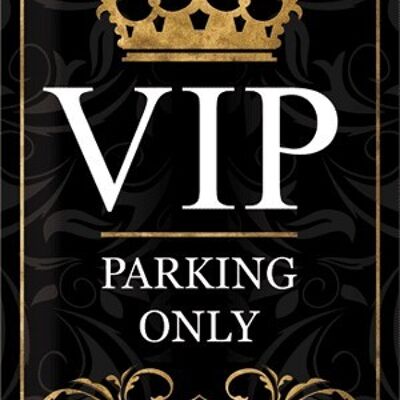 Plaque métallique - Parking VIP uniquement