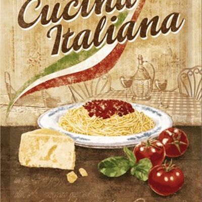 Placa de metal -Cucina Italiana