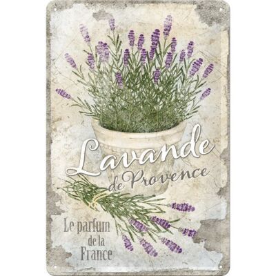 Plaque Métal-Home & Country Lavande de Provence