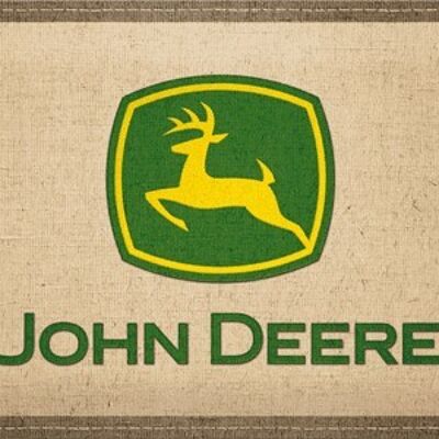 Placa de metal-John Deere Patch Logo
