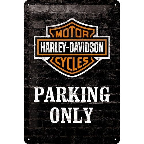 Placa de metal - Harley-Davidson Parking Only