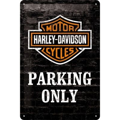 Metal plate - Harley-Davidson Parking Only