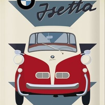 Placa de metal- BMW - Isetta Economical Car