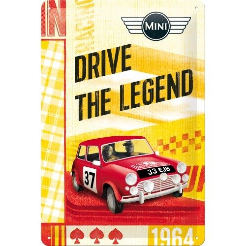 Placa de metal - Mini Mini - Drive The Legend
