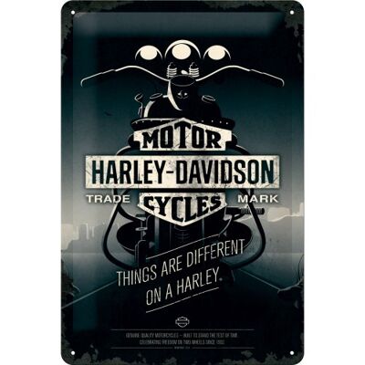 Placa de metal- Harley-Davidson - Things Are Different
