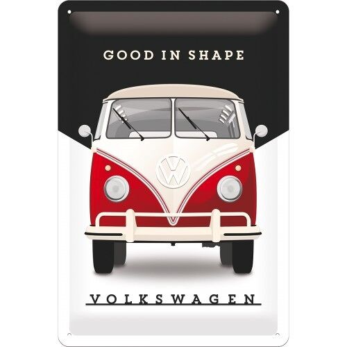 Placa de metal 20x30 cms. Volkswagen VW - Good In Shape