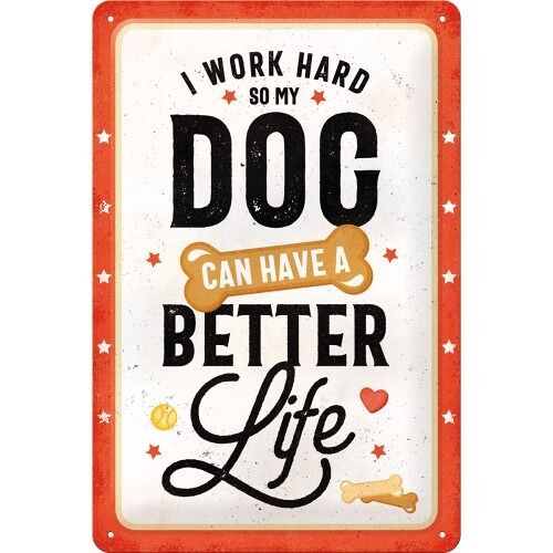 Placa de metal 20x30 cms. PfotenSchild - Better Dog Life