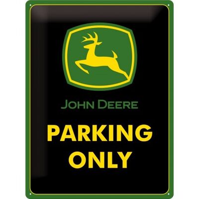 Metal plate 30x40 cm. John Deere Parking Only