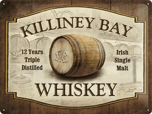 Metal plate 30x40 cm. Killiney Bay Whiskey