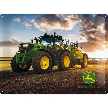 Plaque de métal 30x40 cm. John Deere Photo Modèle 6150 R