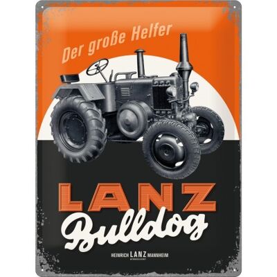 Metal plate 30x40 cm. Farmlands Lanz Bulldog