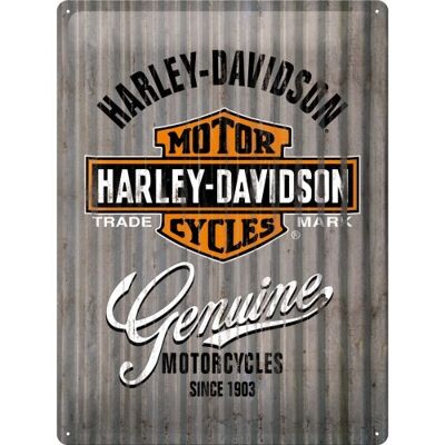 Metallplatte 30x40 cm. Harley-Davidson - Metallwand