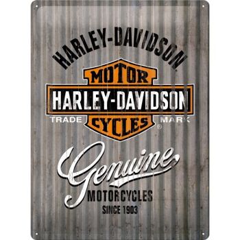 Plaque de métal 30x40 cm. Harley-Davidson - Mur en métal