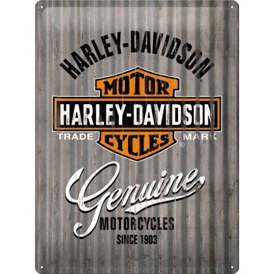 Placa de metal 30x40 cms. Harley-Davidson - Metal Wall