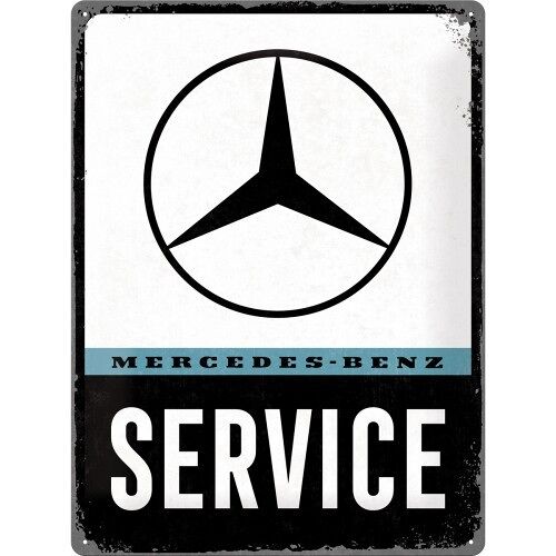 Placa de metal 30x40 cms. Mercedes-Benz Mercedes-Benz - Service