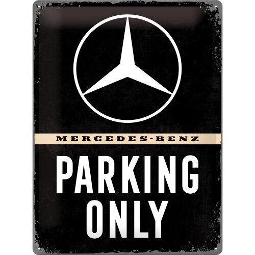 Placa de metal 30x40 cms. Mercedes-Benz Mercedes-Benz - Parking Only