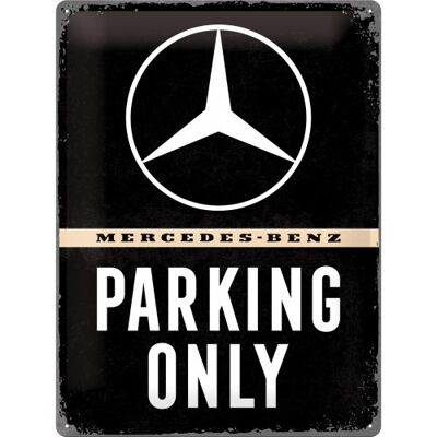 Metallplatte 30x40 cm. Mercedes-Benz Mercedes-Benz - Nur Parken