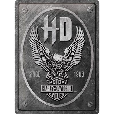Metallplatte 30x40 cm. Harley-Davidson - Metalladler