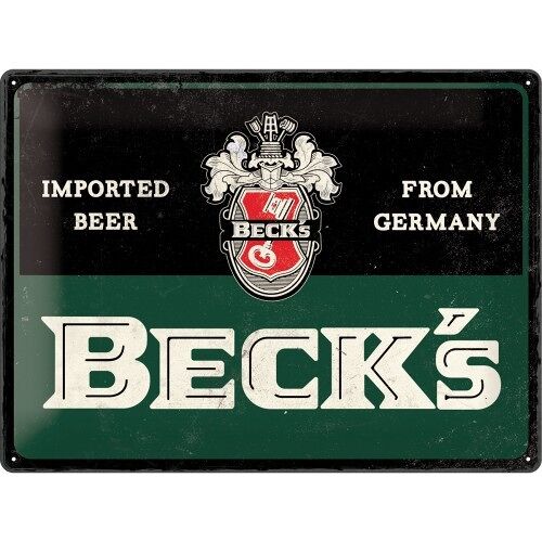 Placa de metal 30x40 cms. Beck's Beck's - Imported Beer