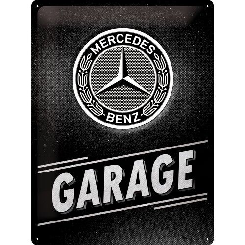 Placa de metal 30x40 cms. Mercedes-Benz Mercedes-Benz - Garage