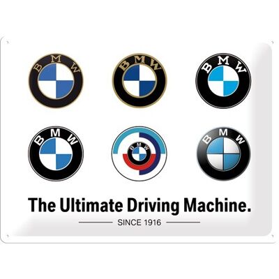 Metal plate 30x40 cm. BMW - Logo Evolution