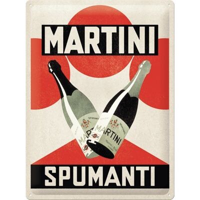 Metallplatte 30x40 cm. Martini - Spumanti