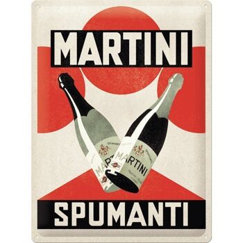 Plaque de métal 30x40 cm. Martini - Spumanti