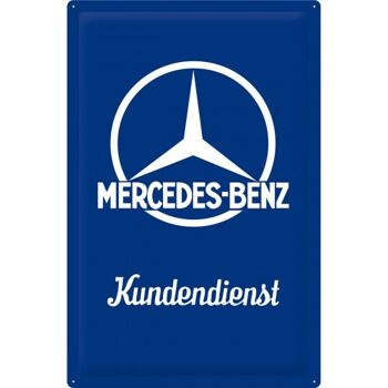 Plaque en métal 40x60 cm. Mercedes-Benz Mercedes-Benz - Kundendienst