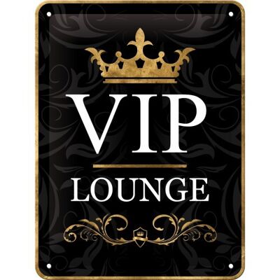 Metal plate 15x20 cm. Achtung VIP Lounge