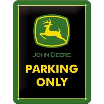 Metal plate 15x20 cm. John Deere Parking Only