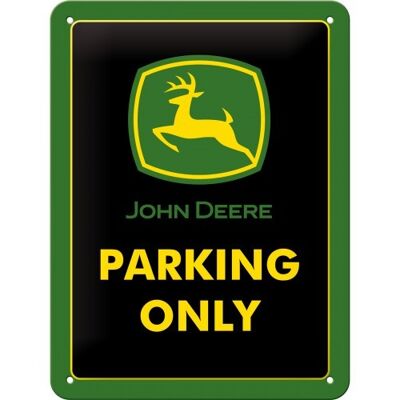 Placa de metal 15x20 cms. John Deere Parking Only