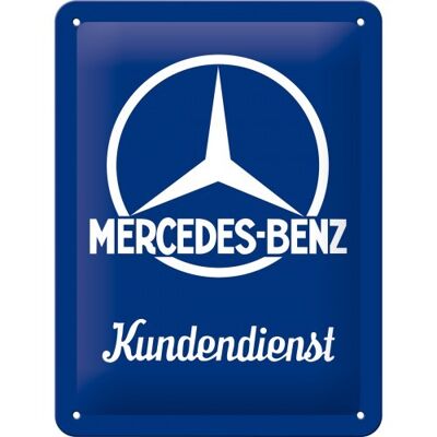 Plaque de métal 15x20 cm. Mercedes-Benz Mercedes-Benz - Kundendienst