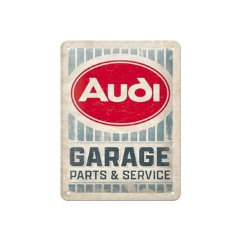 Plaque de métal 15x20 cm. Audi-Garage