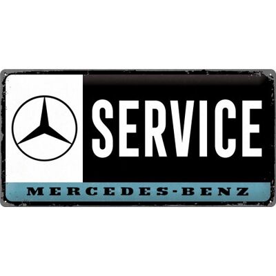 Placa de metal 25x50 cms. Mercedes-Benz Mercedes-Benz - Service